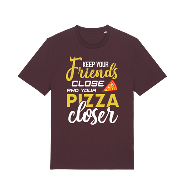 Red Brown Printed T-shirt Front