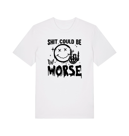 White Printed T-shirt Front