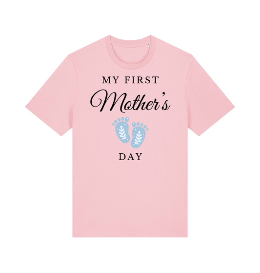 Cotton Pink Printed T-shirt Front
