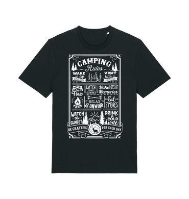 Black Printed T-shirt Front