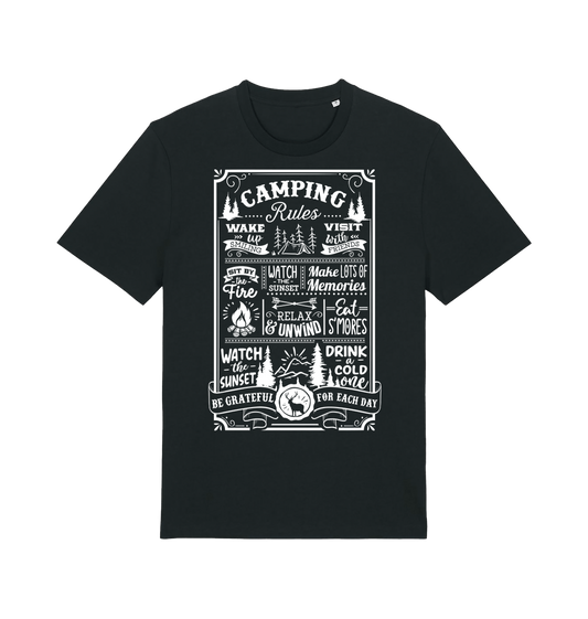 Black Printed T-shirt Front