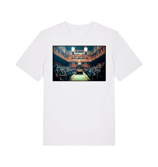 White Printed T-shirt Front