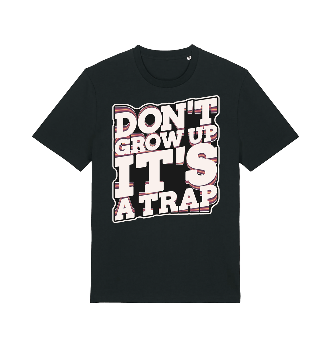 Black Printed T-shirt Front