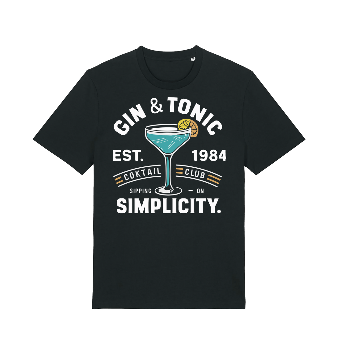 Black Printed T-shirt Front