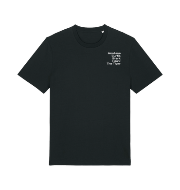 Black Printed T-shirt Front