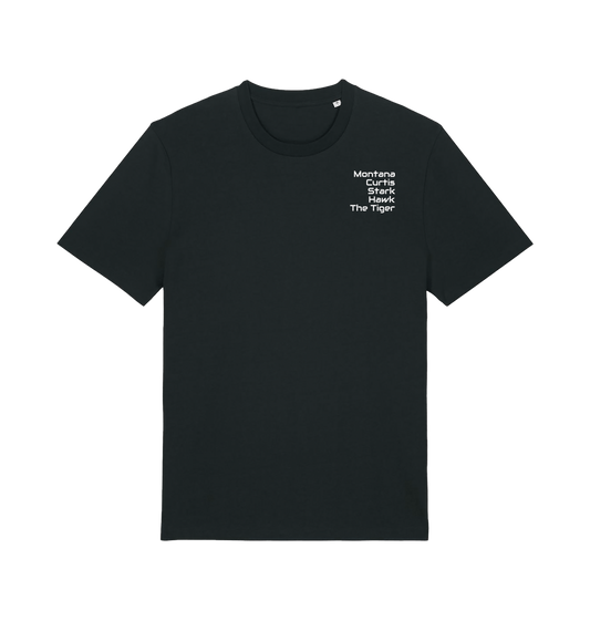 Black Printed T-shirt Front