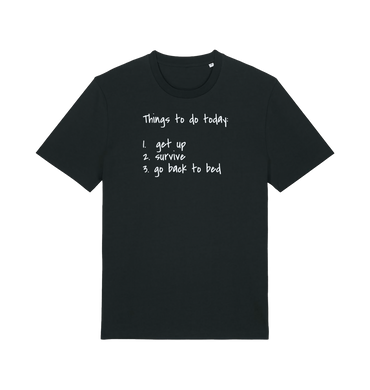 Black Printed T-shirt Front
