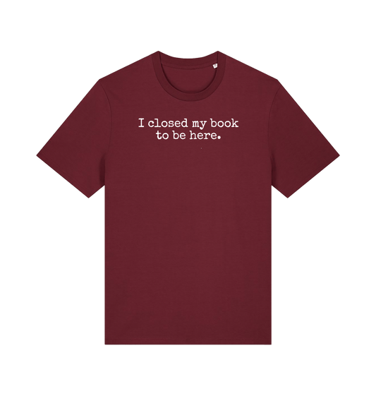 Burgundy Printed T-shirt Front