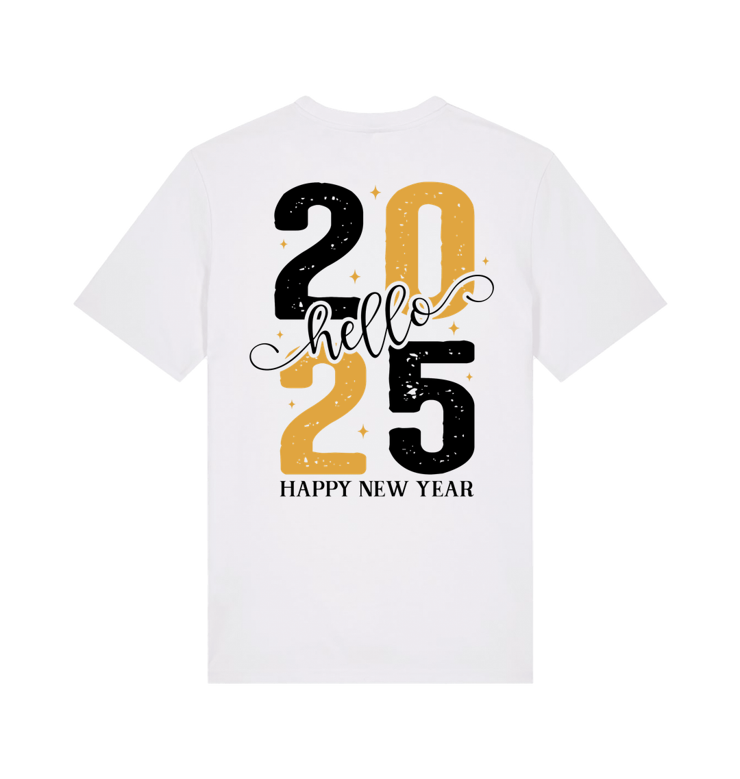 White Printed T-shirt Back