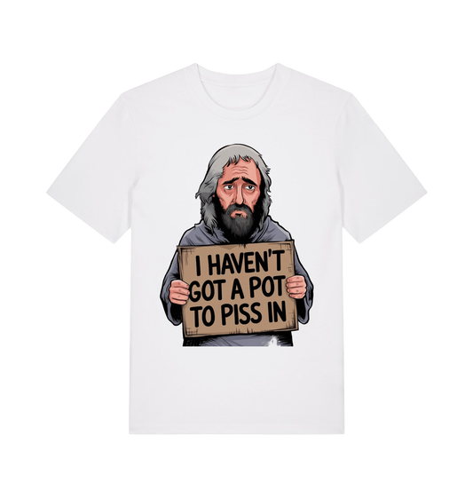 White Printed T-shirt Front
