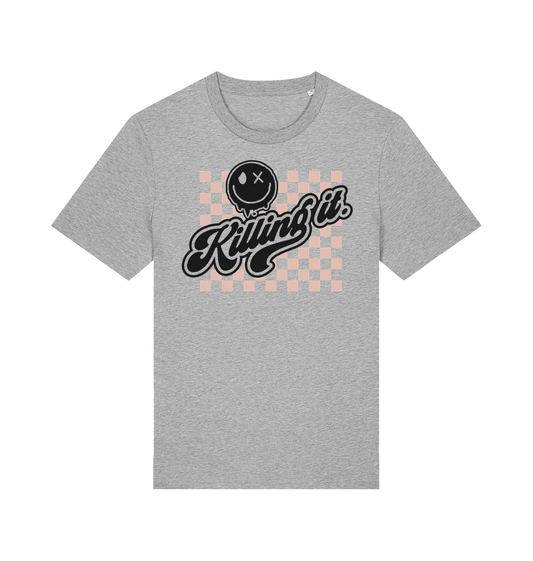 Heather Grey Printed T-shirt Front