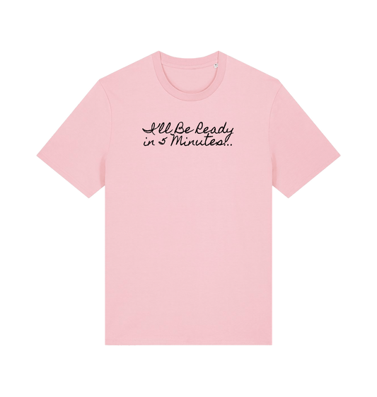 Cotton Pink Printed T-shirt Front