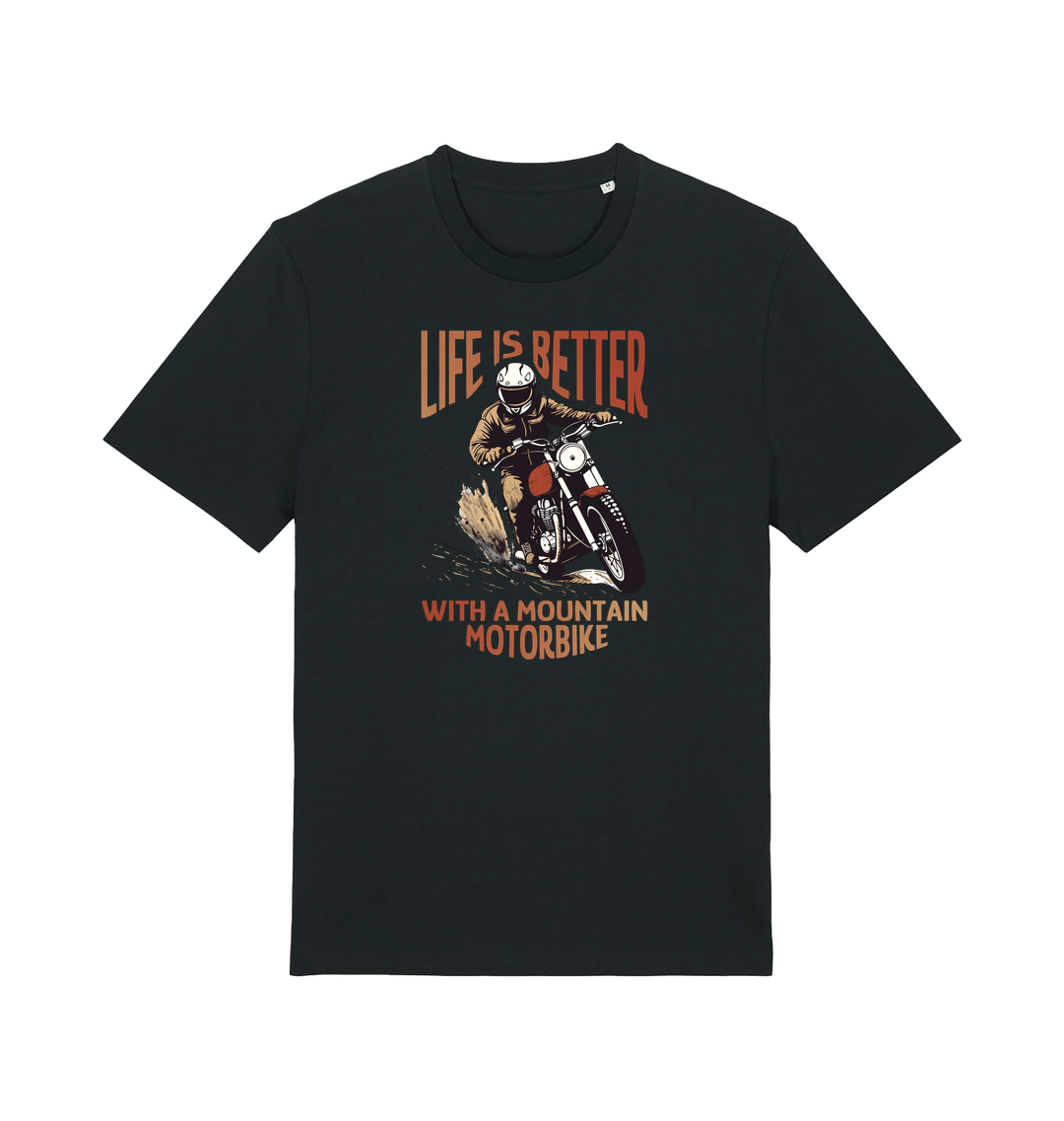 Black Printed T-shirt Front