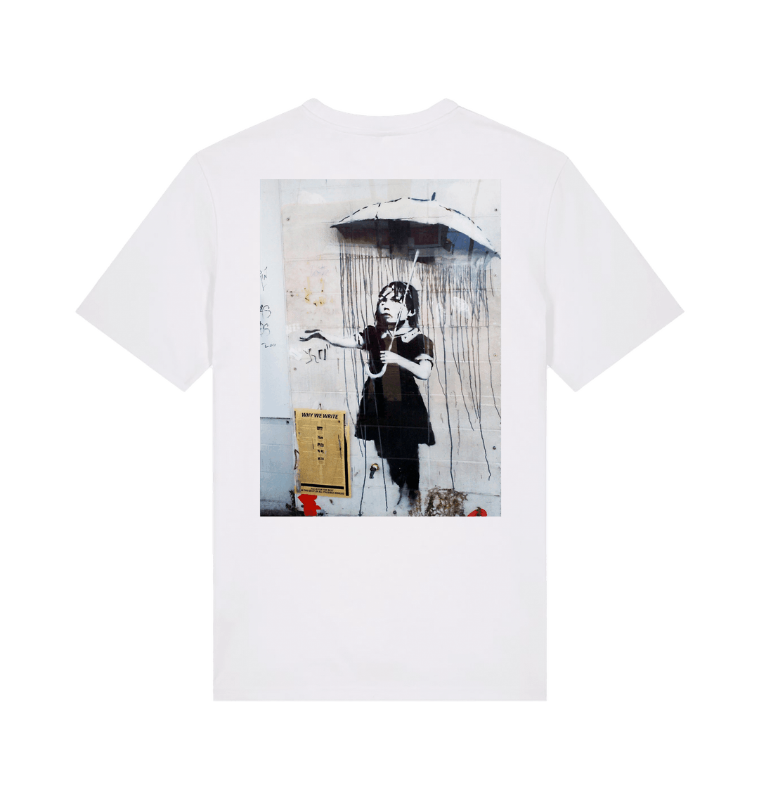 White Printed T-shirt Back