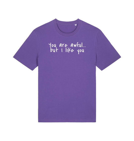 Purple Love Printed T-shirt Front