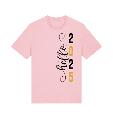 Cotton Pink Printed T-shirt Front