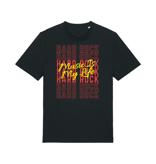 Black Printed T-shirt Front