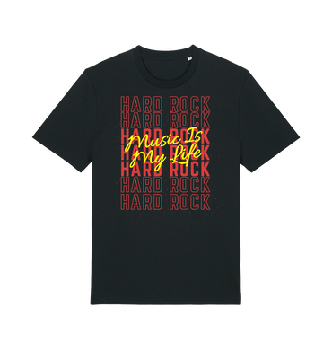 Black Printed T-shirt Front