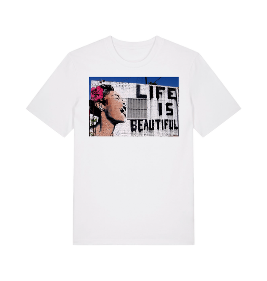 White Printed T-shirt Front