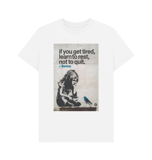 White Printed T-shirt Front