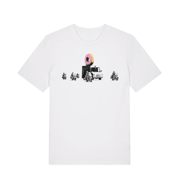 White Printed T-shirt Front