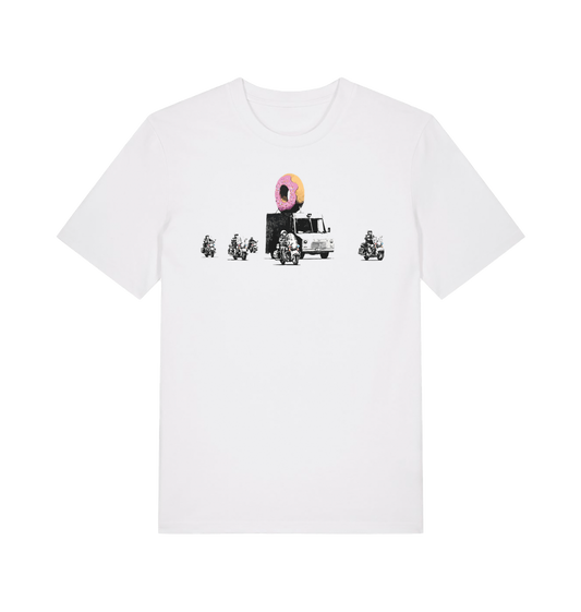 White Printed T-shirt Front