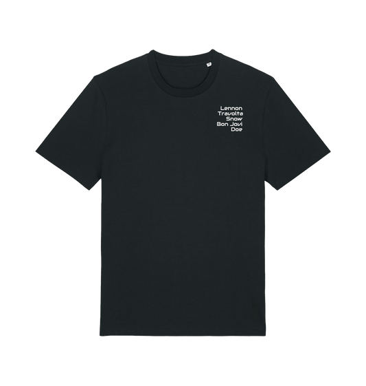 Black Printed T-shirt Front