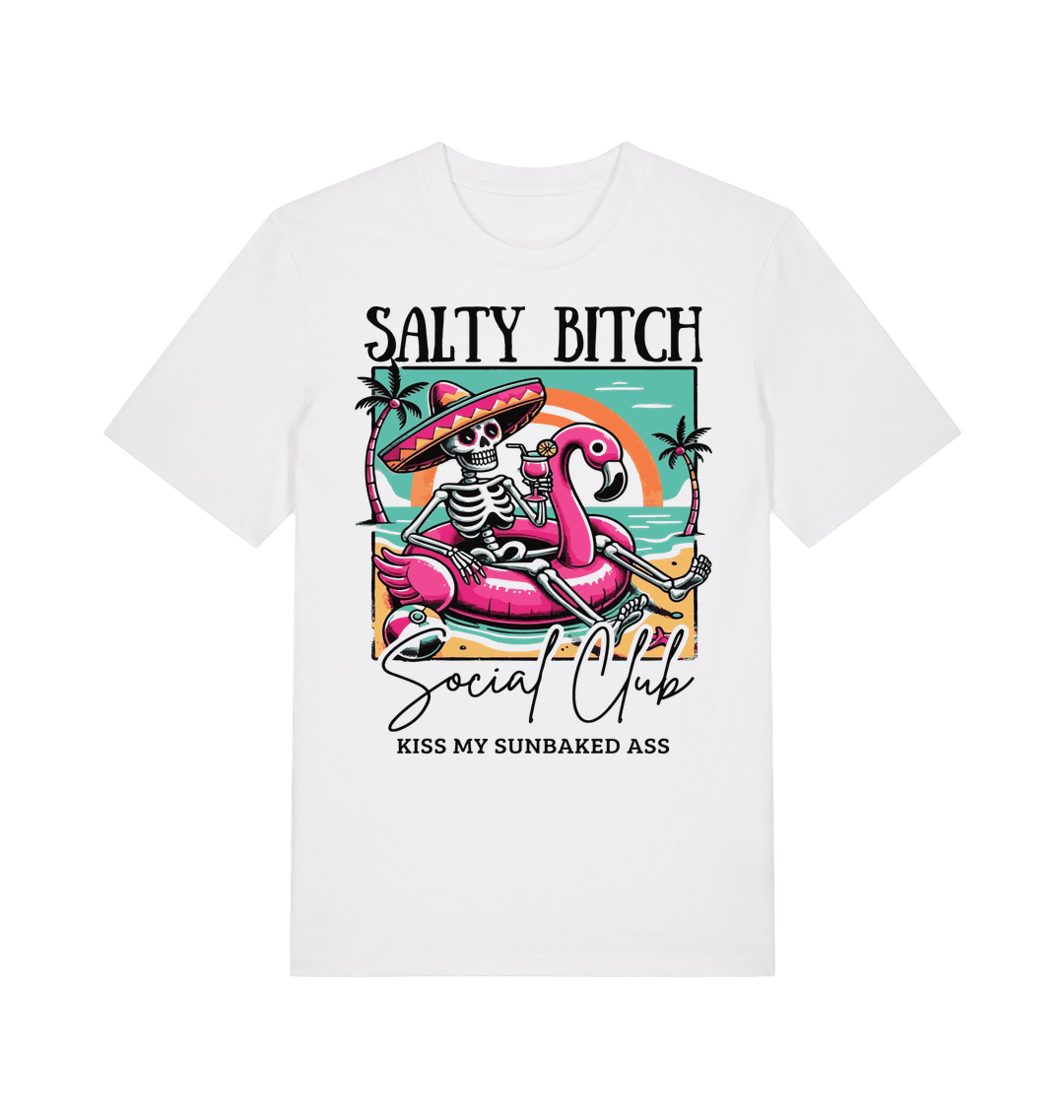 White Printed T-shirt Front