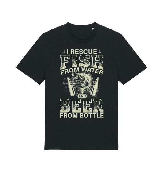 Black Printed T-shirt Front