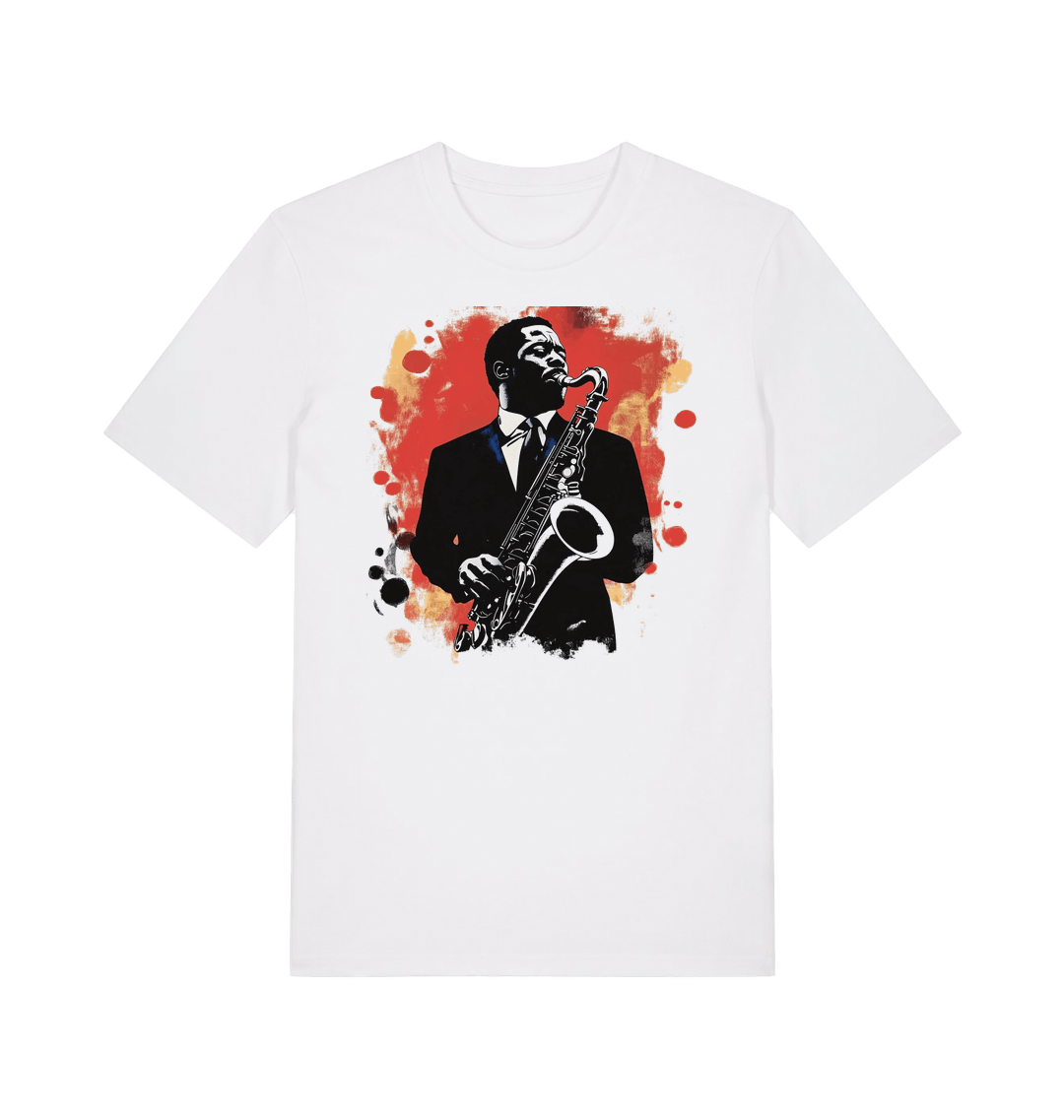 White Printed T-shirt Front