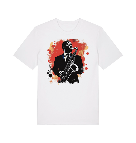 White Printed T-shirt Front