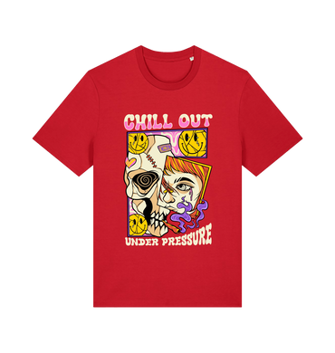 Red Printed T-shirt Front