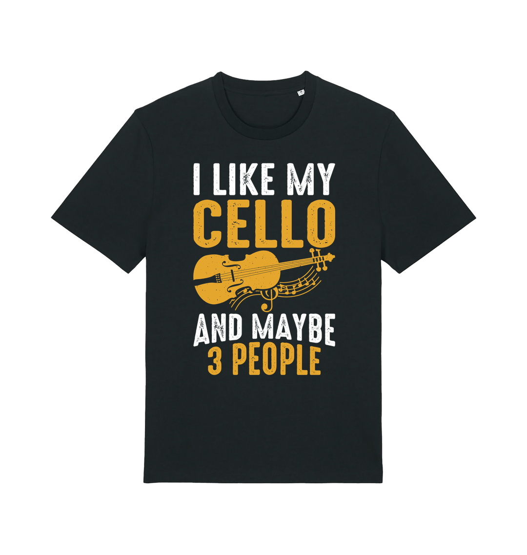 Black Printed T-shirt Front