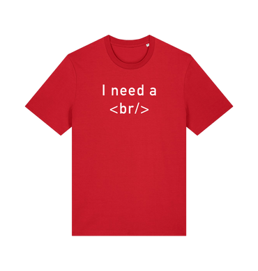 Red Printed T-shirt Front