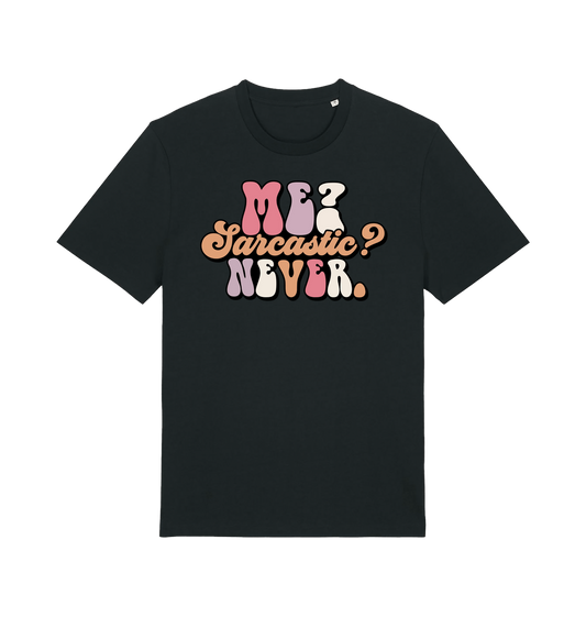 Black Printed T-shirt Front