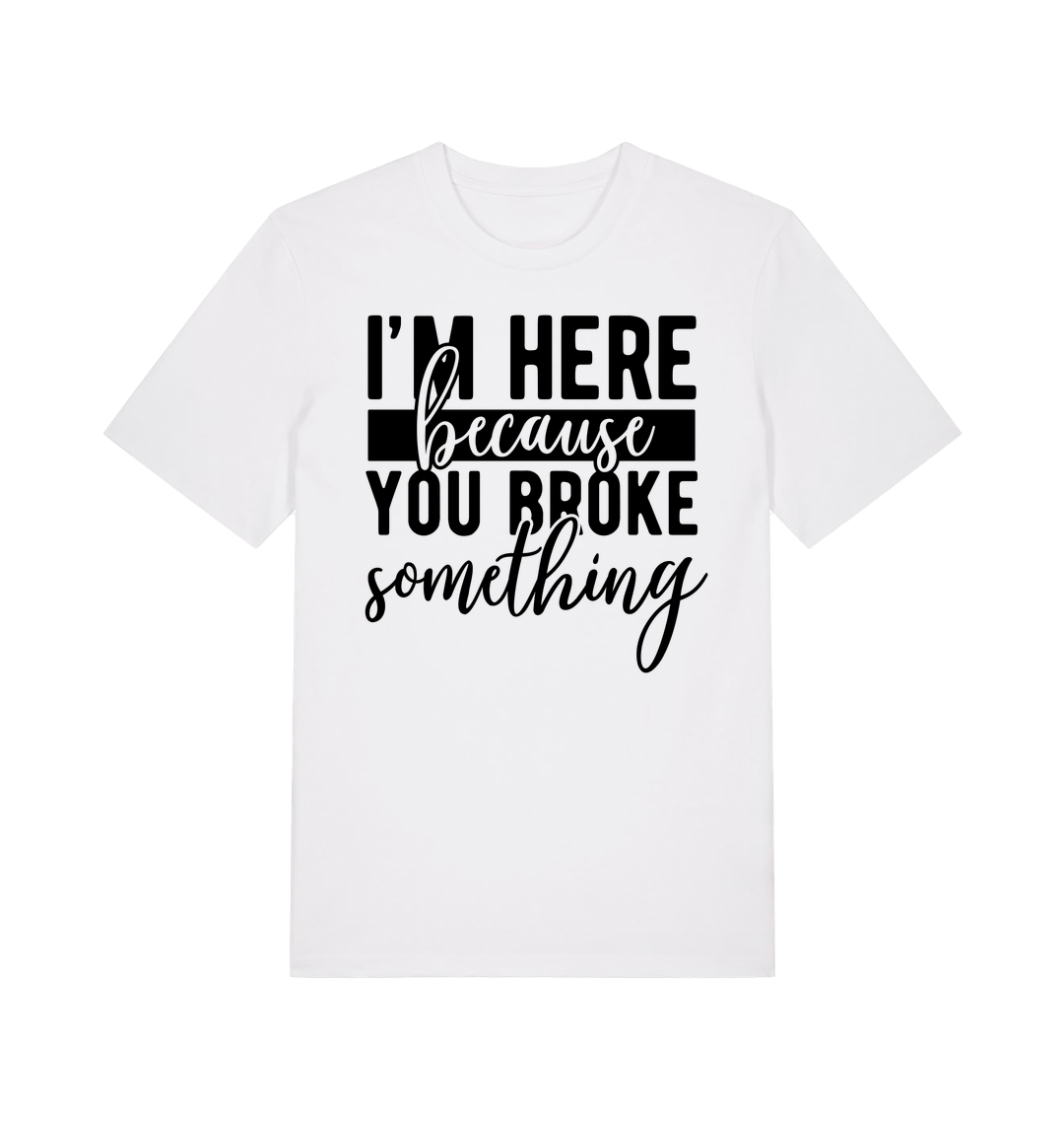 White Printed T-shirt Front