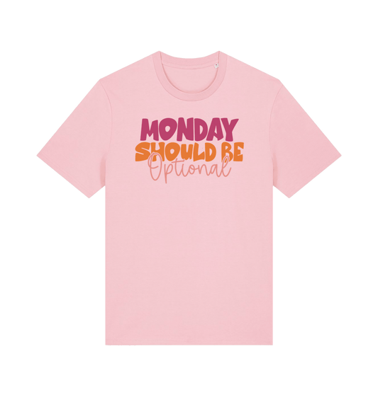 Cotton Pink Printed T-shirt Front