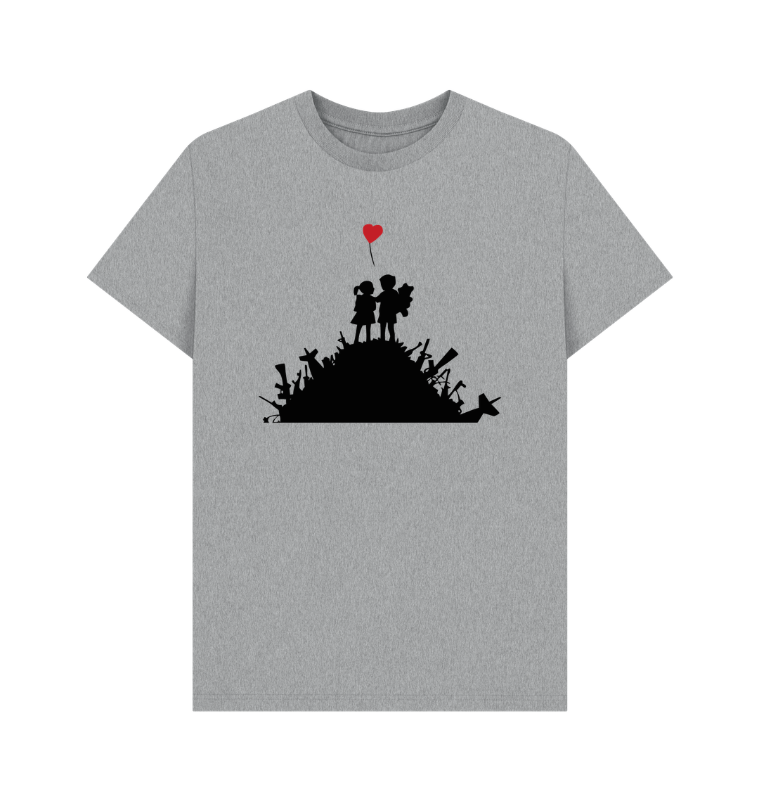 Athletic Grey Printed T-shirt Front