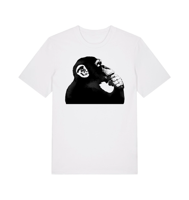 White Printed T-shirt Front
