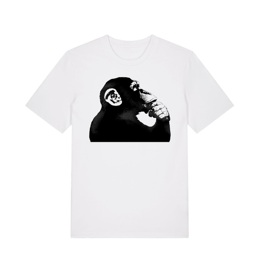 White Printed T-shirt Front
