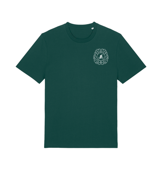 Glazed Green Printed T-shirt Front
