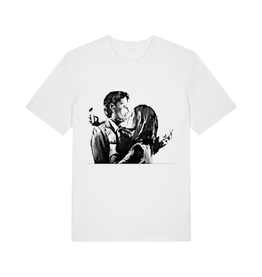 White Printed T-shirt Front