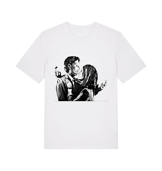 White Printed T-shirt Front