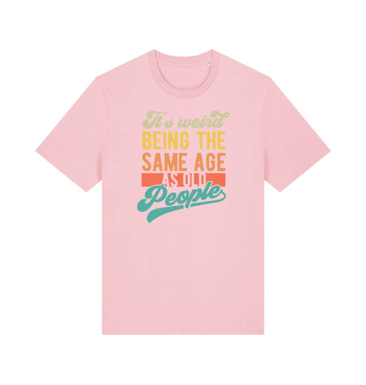 Cotton Pink Printed T-shirt Front