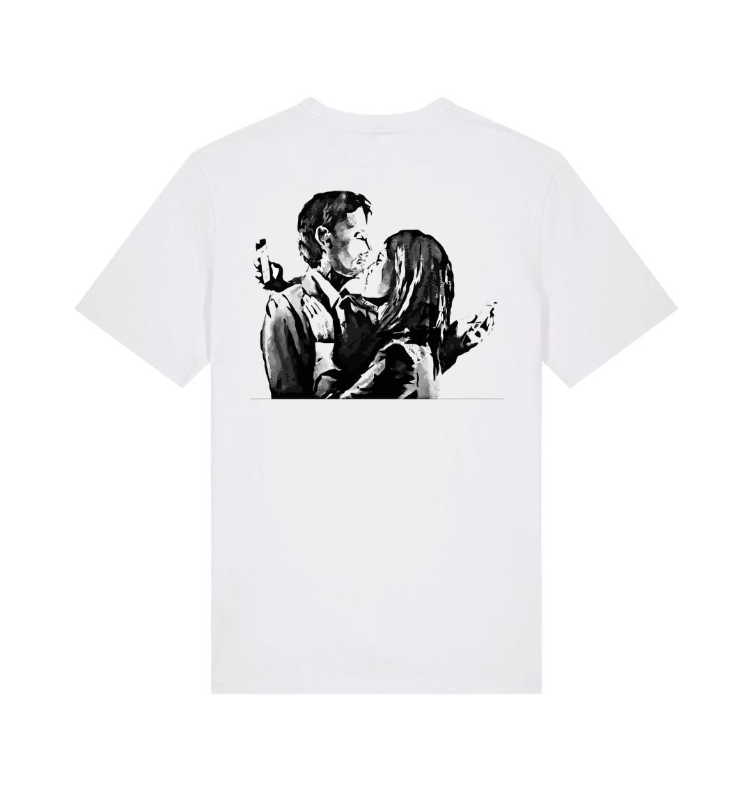 White Printed T-shirt Back