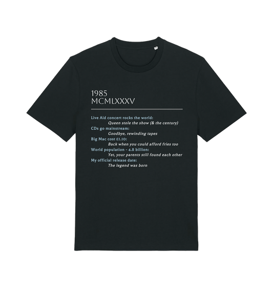 Black Printed T-shirt Front