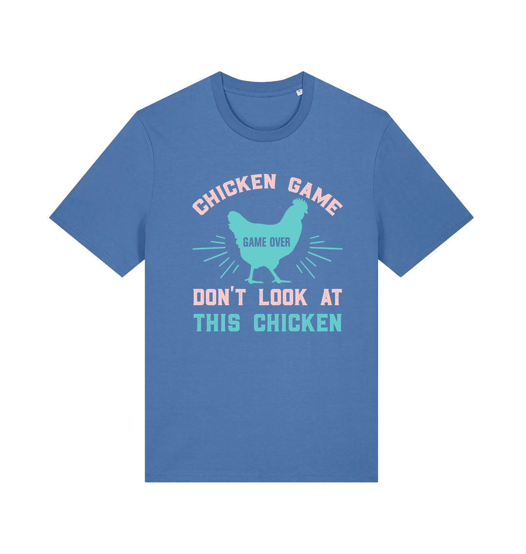 Bright Blue Printed T-shirt Front
