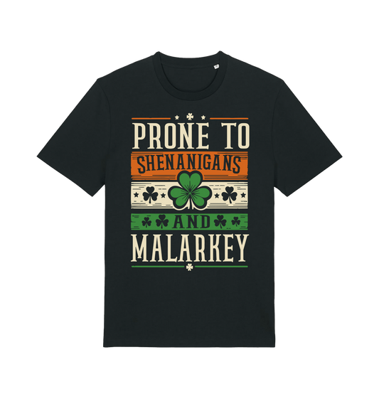 Black Printed T-shirt Front
