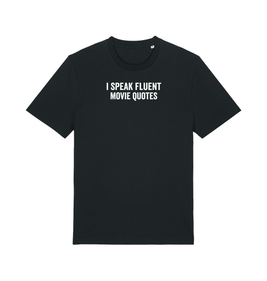 Black Printed T-shirt Front