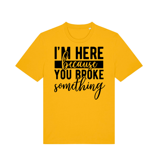 Spectra Yellow Printed T-shirt Front